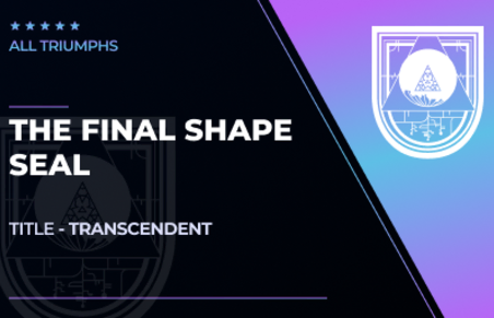 The Final Shape Seal in Destiny 2