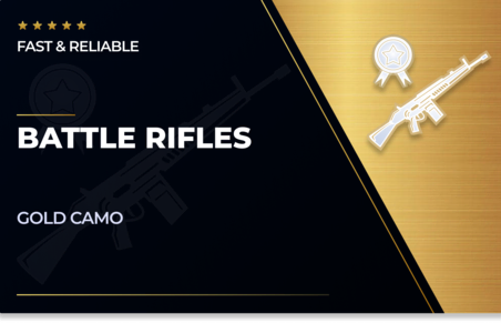 Battle Rifles Gold Camo in CoD Modern Warfare 2