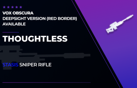 Thoughtless - Stasis Sniper Rifle in Destiny 2