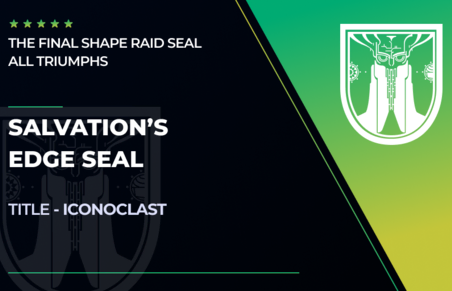 Salvation's Edge Seal - Iconoclast Title in Destiny 2