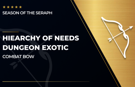 Hierarchy of Needs - Exotic Combat Bow in Destiny 2