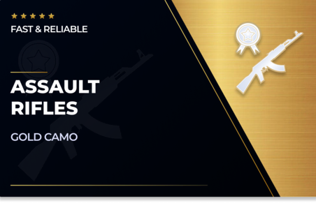 Assault Rifles Gold Camo in CoD Modern Warfare 2