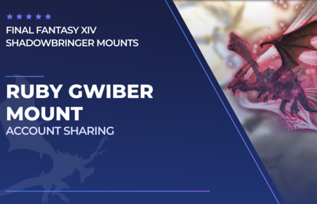 Ruby Gwiber Mount in Final Fantasy XIV