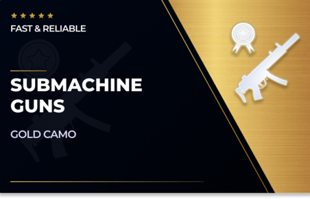 Submachine Guns Gold Camo in CoD Modern Warfare 2
