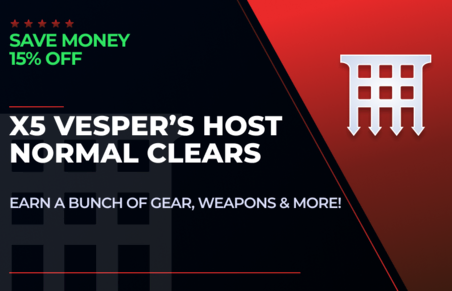 x5 Vesper's Host Dungeon Normal Clears - 15% OFF in Destiny 2