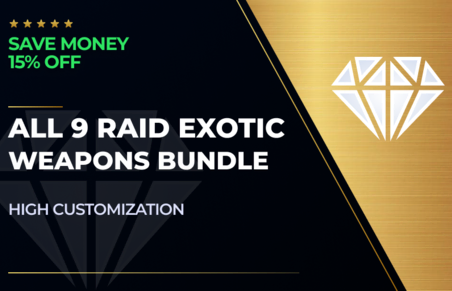 All 9 Raids Exotic Weapons Bundle in Destiny 2