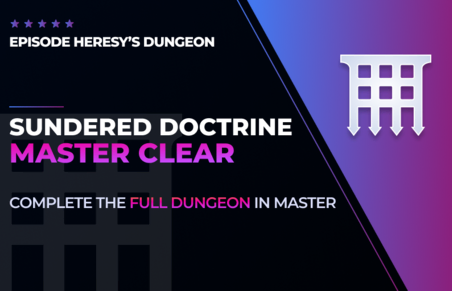 Master Sundered Doctrine​​​​​​​ Dungeon Carry in Destiny 2