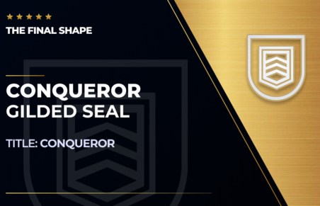 Gilded Conqueror Seal - The Final Shape in Destiny 2