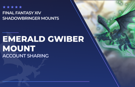 Emerald Gwiber Mount in Final Fantasy XIV