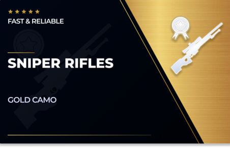 Sniper Rifles Gold Camo in CoD Modern Warfare 2
