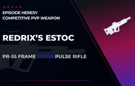 Redrix's Estoc - Stasis Pulse Rifle in Destiny 2