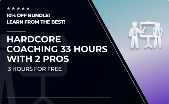 33 hours of Hardcore Coaching with Two Pros (3 for free) in Apex Legends