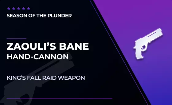 Zaouli's Bane - Hand Cannon in Destiny 2