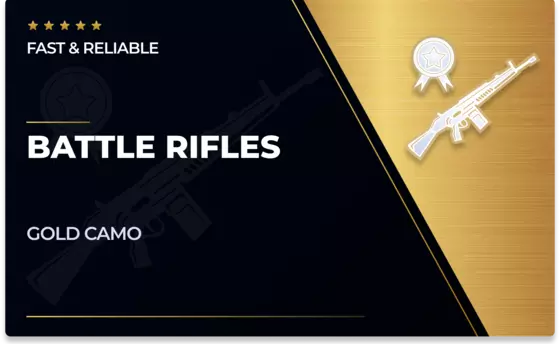 Battle Rifles Gold Camo in CoD Modern Warfare 2