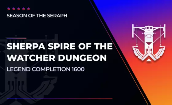 Sherpa Spire of the Watcher - Legend Completion in Destiny 2