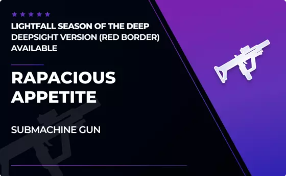 Rapacious Appetite - Submachine Gun in Destiny 2