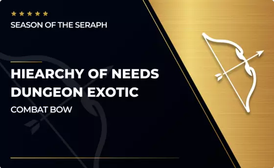 Hierarchy of Needs - Exotic Combat Bow in Destiny 2