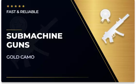 Submachine Guns Gold Camo in CoD Modern Warfare 2
