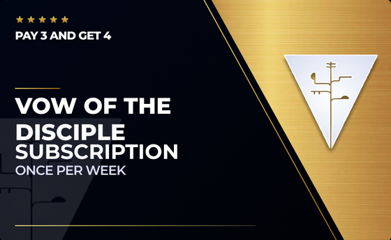 Vow of the Disciple Subscription Boost: x4 Vow of the Disciple clears (One for Free) in Destiny 2