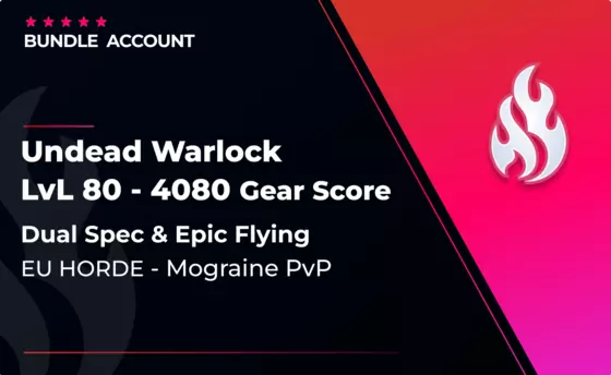 Undead Warlock (Mograine) - Dual Spec & Epic Flying in WoW WOTLK