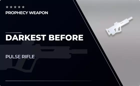 Darkest Before - Pulse Rifle in Destiny 2