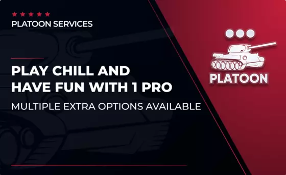 Push Platoon games with 1 pro in World of Tanks