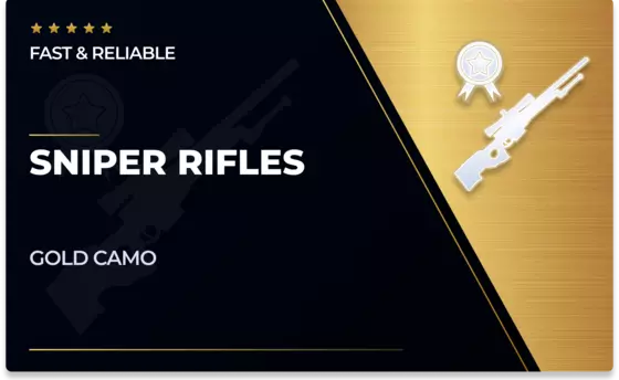 Sniper Rifles Gold Camo in CoD Modern Warfare 2