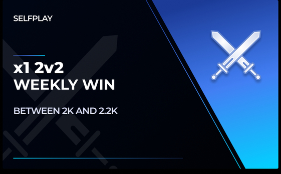 2v2 SELFPLAY x1 Weekly Win - between 2k & 2.2k in WoW Shadowlands