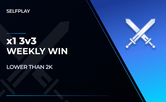 3v3 - SELFPLAY x1 Weekly Win - Lower than 2k in World of Warcraft 3v3 - SELFPLAY x1 Weekly Win - Lower than 2k in World of Warcraft