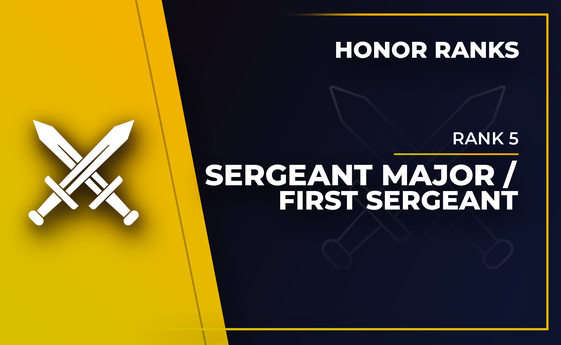 Sergeant Major / First Sergeant (Rank 5) in WoW Classic Era Sergeant Major / First Sergeant (Rank 5) in WoW Classic Era