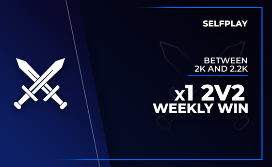 2v2 - SELFPLAY x1 Weekly Win - between 2k and 2.2k in World of Warcraft 2v2 - SELFPLAY x1 Weekly Win - between 2k and 2.2k in World of Warcraft